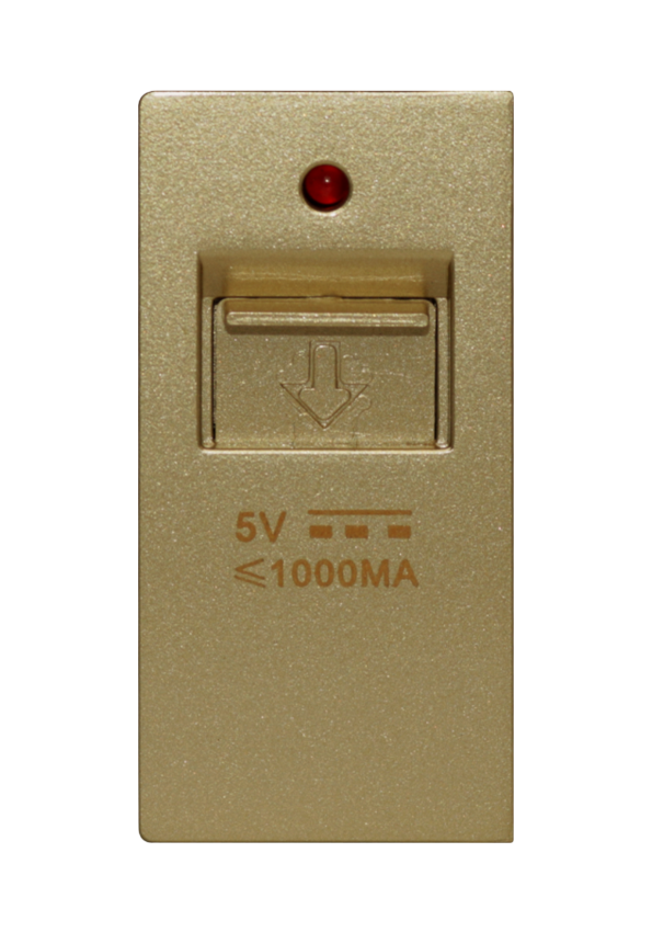 SOL 1/2 USB Charging, 5V,1000MA Gold  Color UK Size