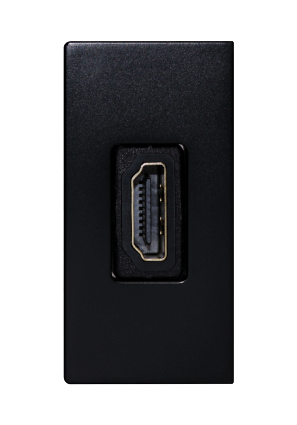 SOL 1/2 HDMI Outlet Black  Color UK Size