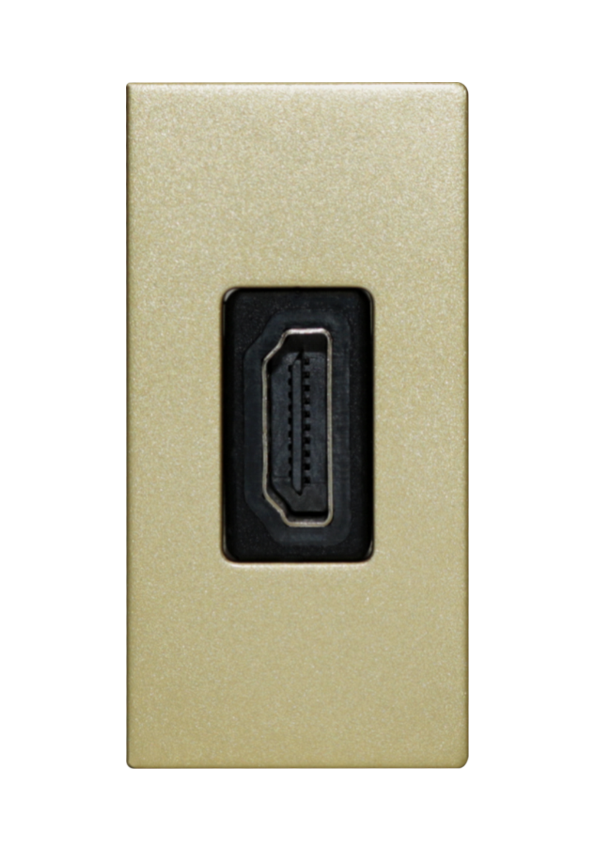 SOL 1/2 HDMI Outlet Gold  Color UK Size