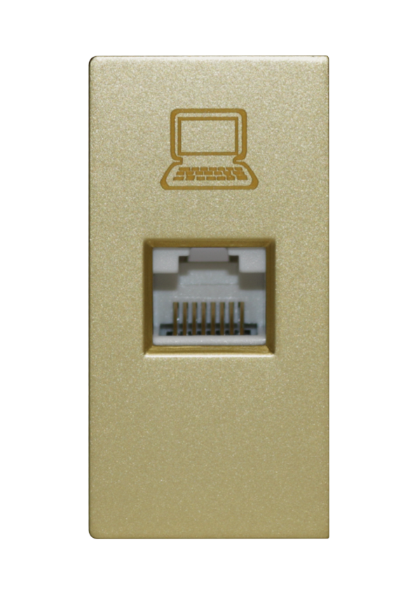 SOL Ethernet Socket  Gold  Color UK Size