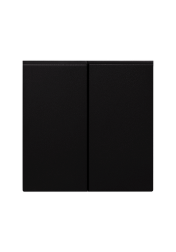 [SOL-SWT-2G-B] SOL 2 Gang 2 Way Switch   Black Color UK Size