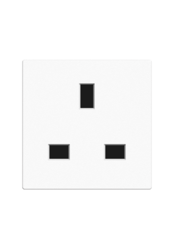 [SOL-PLG-UK-W] SOL 13A Socket White  Color UK Size