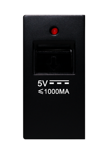 [SOL-USB-B] SOL 1/2 USB Charging, 5V,1000MA bLACK  Color UK Size