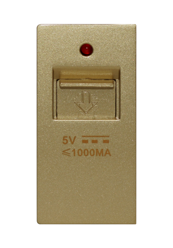 [SOL-USB-G] SOL 1/2 USB Charging, 5V,1000MA Gold  Color UK Size