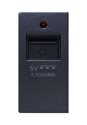 [SOL-USB-A] SOL 1/2 USB Charging, 5V,1000MA Gray  Color UK Size