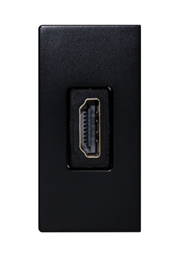 [SOL-HDMI-B] SOL 1/2 HDMI Outlet Black  Color UK Size