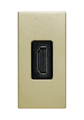 [SOL-HDMI-G] SOL 1/2 HDMI Outlet Gold  Color UK Size