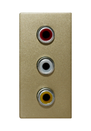 [SOL-RCA-AV-G] SOL AV RCA outlet Gold  Color UK Size